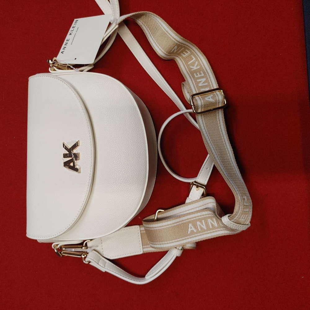 Anne Klein White Crossbody Bag